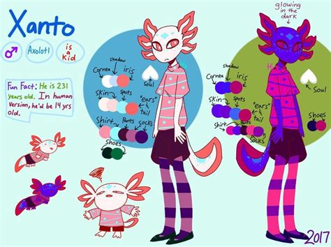 UNDERTALE: OC: Xanto the Axolotl by HueGhost | Character design, Axolotl, Character creation