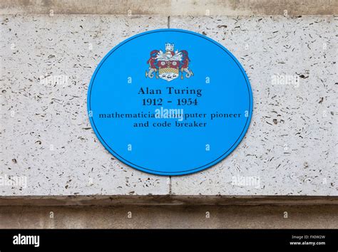 Alan turing blue plaque hi-res stock photography and images - Alamy