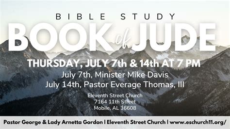 The Book of Jude Bible Study | New Generation Church