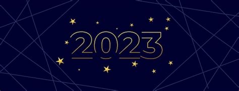 Free Vector | Line style 2023 new year occasion banner