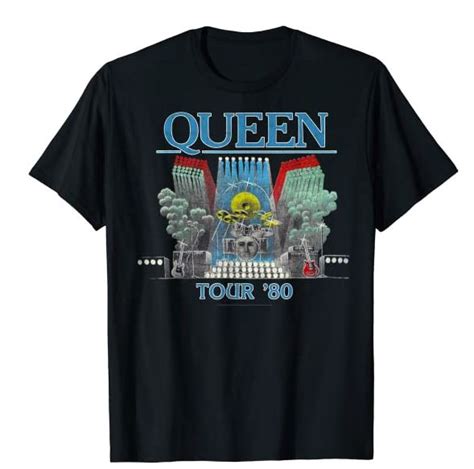 Queen Tour 80 T-shirt - Official Queen Merch - Rock Band t-shirts