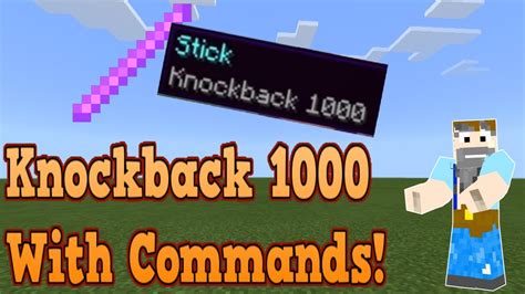 How to get knockback 1000 in minecraft bedrock edition