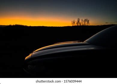 Car Silhouette Sunset Sunrise Stock Photo 1576039444 | Shutterstock