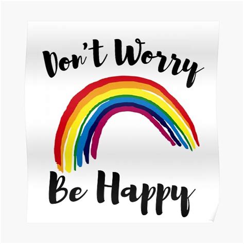 "Don't Worry Be Happy" Poster for Sale by p0pculture3 | Redbubble