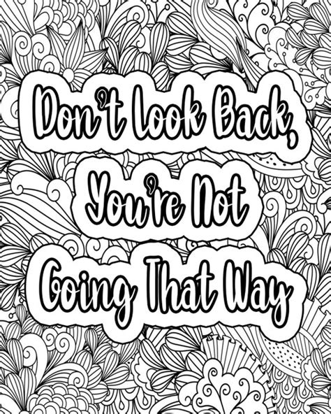 Inspirational Quotes Coloring Pages