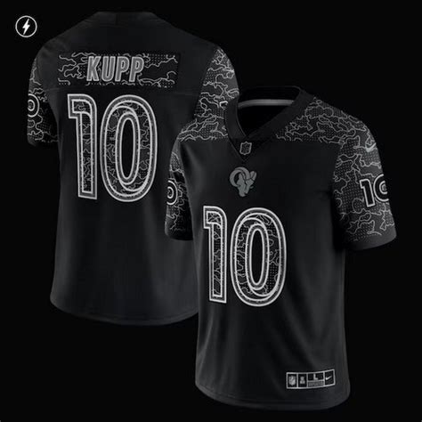 Rams Cooper Kupp Reflective Limited Black Jersey – US Sports Nation