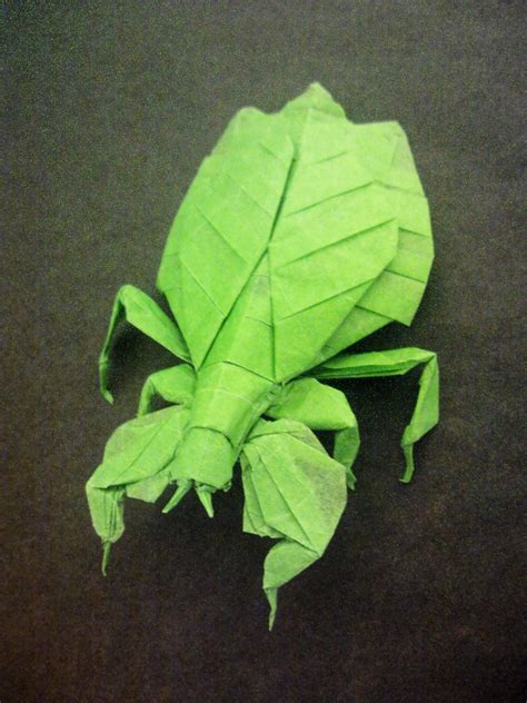 Leaf insect (Phylliidae) | Designed and folded by me. Made f… | Flickr