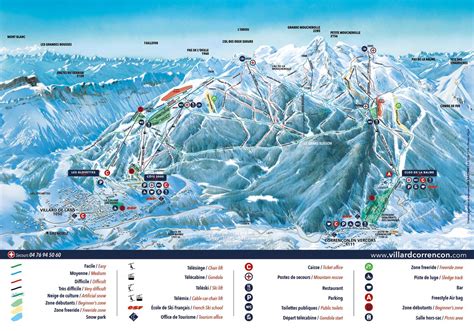 Plan des pistes Villard de Lans - Correncon