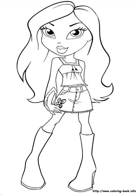 Bratz coloring picture | Coloring pictures, Cute coloring pages ...