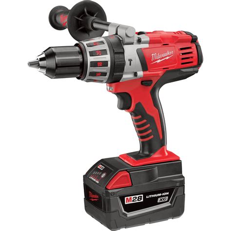 FREE SHIPPING — Milwaukee 28V Li-Ion Cordless Electric Hammerdrill Kit ...