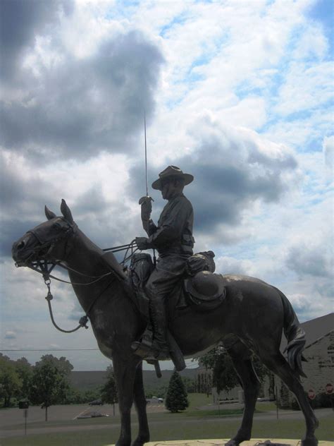 Another beautiful monument located by Patton Hall, the 1st Infantry ...