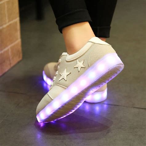 Aliexpress.com : Buy Light up shoes woman super star Colorful glowing led shoes with colorful ...