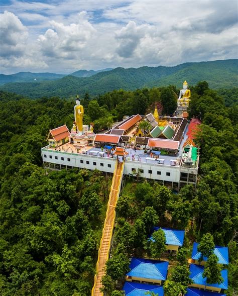 Premium Photo | Mountain temple in chiang mai, thailand.