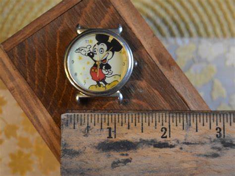 RARE Vintage Walt Disney Mickey Mouse Watch Face With - Etsy