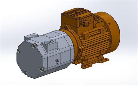 LIQUID RING VACUUM PUMP (TWO STAGE) | 3D CAD Model Library | GrabCAD