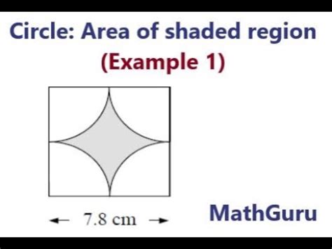 Circles: How to find the area of the shaded region | GCSE | 2D shapes | Examples 1 - YouTube