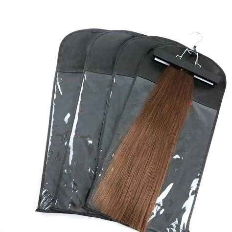 Custom Hair Extensions Packaging Bag Non Woven Dustproof Clip Hair Extensions Packing Bag - Buy ...