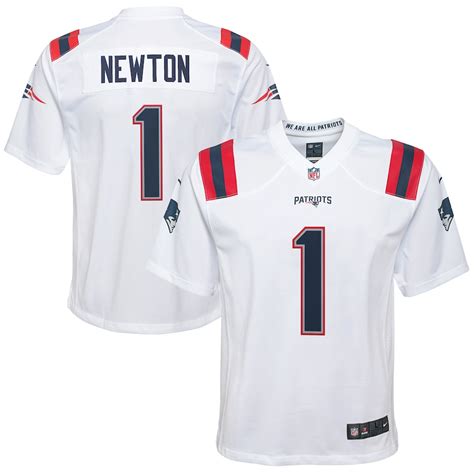 Youth Nike Cam Newton White New England Patriots Game Jersey