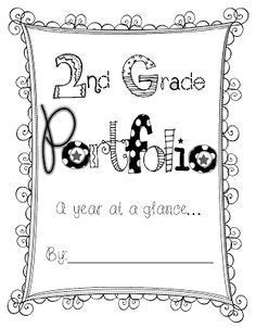Portfolio Cover Pages | Portfolio covers, 2nd grade writing, Homeschool portfolio