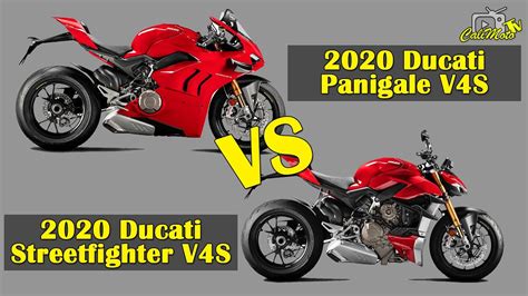 2020 Ducati Panigale V4s vs 2020 Ducati Streetfighter V4s - YouTube