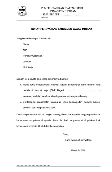 Surat Keterangan Aktif Mengajar - Contoh Surat