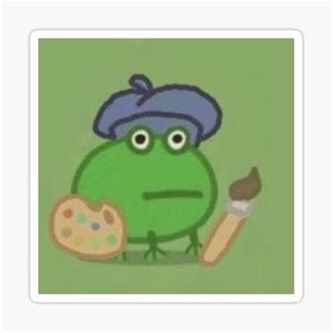 "Frog sticker" Sticker for Sale by pippashop | Redbubble