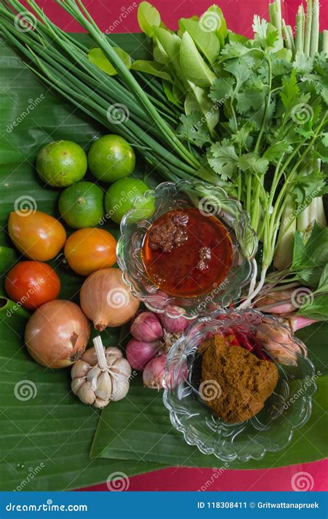 Ingredients for Tom Yum stock image. Image of pepper - 118308411