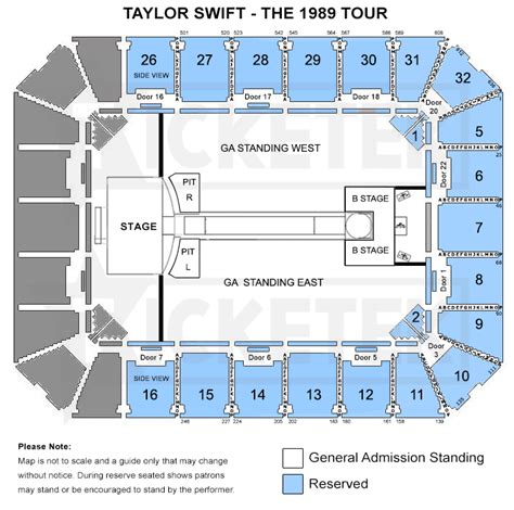 Seating Map Adelaide Entertainment Centre