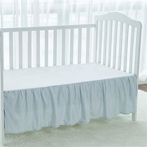 TILLYOU Baby Crib Bed Skirt with Ruffle, 100%