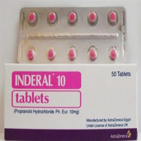 Buy INDERAL 10 MG 15 tablets online at GymPharmacy