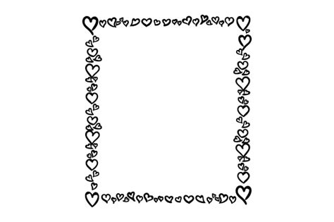 Decorative Heart Border SVG Cut file by Creative Fabrica Crafts ...