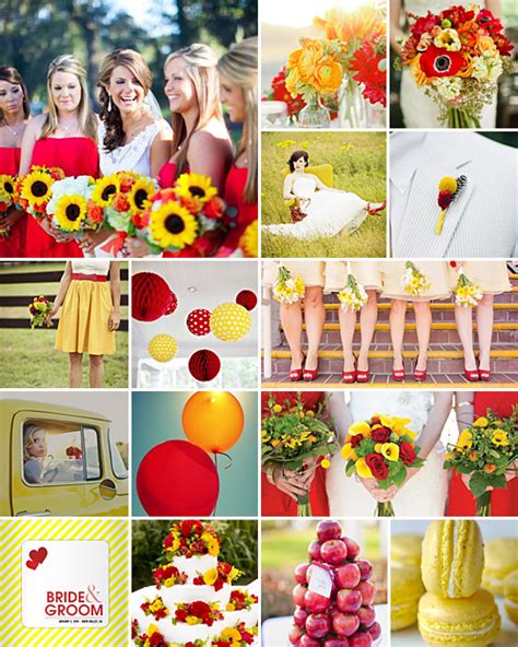 Red and Yellow Wedding Theme Inspiration