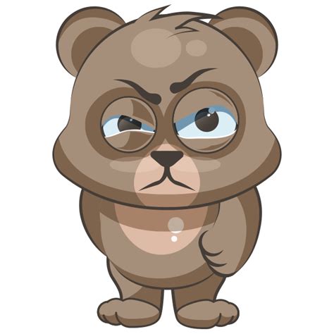 Cuddlebug Teddy Bear Emoji -Stickers by Sumair Jawaid