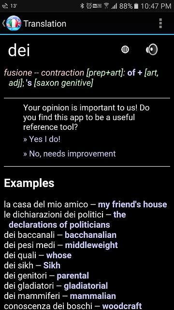 Meaning of "dei" in this sentence - Italian Language Stack Exchange