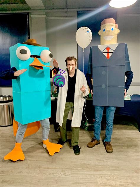 Perry the Platypus, Dr. Doofenshmirtz, and Norm Costume in 2022 | Halloween horror, Horror ...