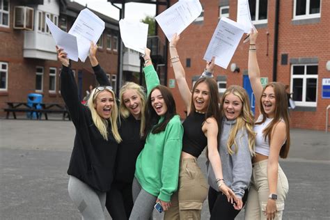 GCSE results: celebrations for pupils at Hawkley Hall High School