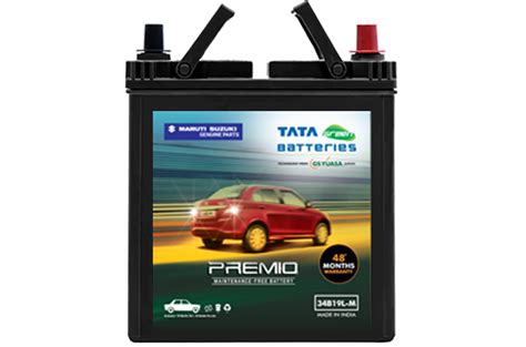 Car Battery | Tata Green 34B19 - Petrol | Alto 800 \ Alto K10 \ S ...