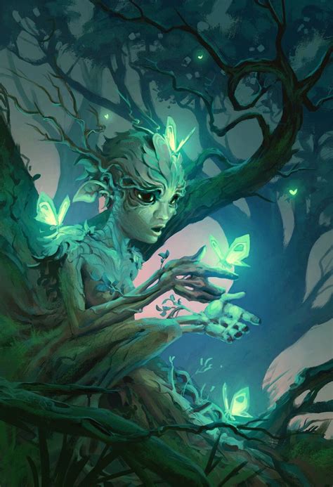 Dryad, Matthew Dobrich on ArtStation at https://www.artstation.com/artwork/L2v3Q0 | Dryads ...