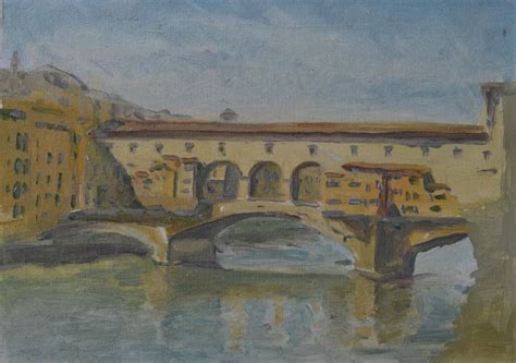 The Ponte Vecchio. Florence Painting by Hennadii Volokitin | Saatchi Art