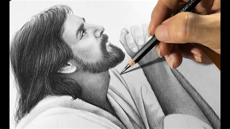 Jesus Christ Drawing In Pencil