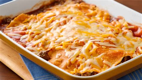 Easy Layered Beef Enchiladas recipe from Pillsbury.com