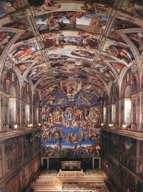 Interior of the Sistine Chapel by MICHELANGELO Buonarroti