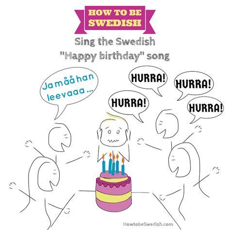 Swedish 'Happy Birthday' Song Lyrics & Birthday Tradition - 'Ja må han/hon leva' - Hej Sweden