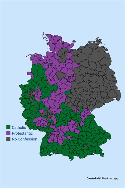 Religion Map of Germany : r/MapPorn