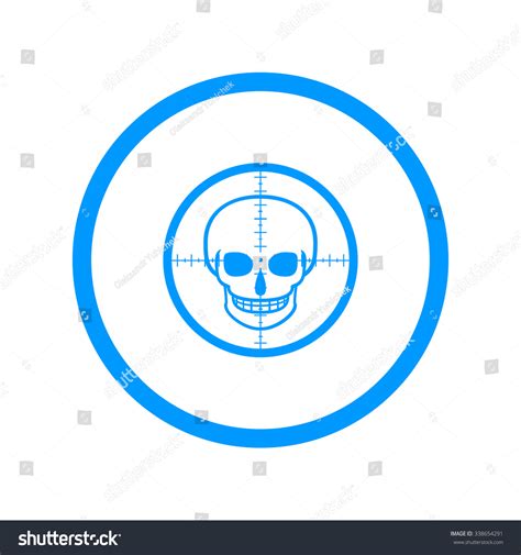 Illustration Crosshair Icon Skull Stock Illustration 338654291 | Shutterstock