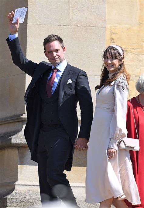 Patrick J. Adams, Troian Bellisario Arrive at the Royal Wedding - Big World News