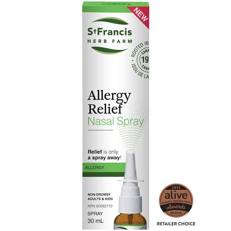 Allergy Relief Nasal Spray - St. Francis Herb Farm