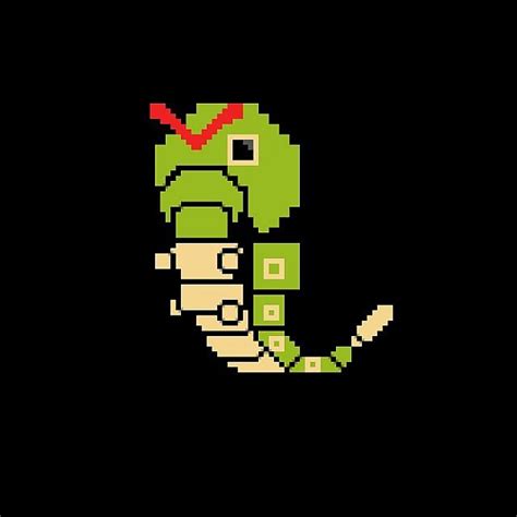 Caterpie Pixel Art (Looks Pretty Messed Up :D)