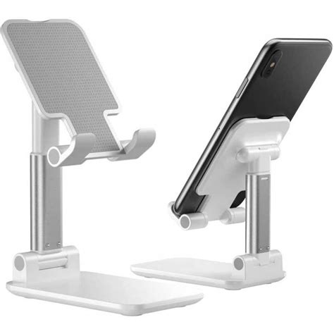 Support Smartphone en métal de bureau pliable alliage réglable Portable Design ergonomique ...