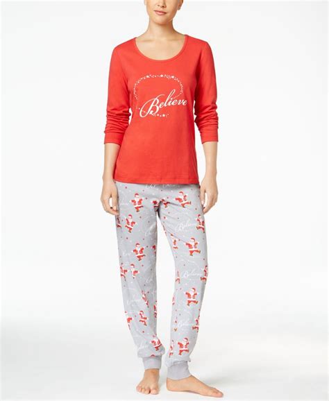 Family Pajamas Women's Believe Parade Pajama Set, Only at Macy's | Pajamas women, Family pajamas ...